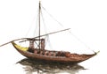 Traditional Portuguese rabelo boat Royalty Free Stock Photo