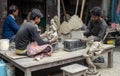 Traditional potters quarter known as Kumartuli in northern Kolkata.