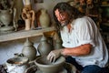 Traditional pottery in the country side of Maramures county ,eastern Europa Roumania , sustainable tourism