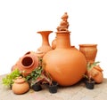 Traditional pottery gardening