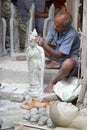 Traditional pottery in Kumortuli, Kolkata, India