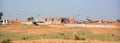 Traditional production of clay bricks in India.