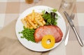 Gammon steak with a pineapple ring Royalty Free Stock Photo