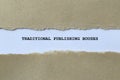 traditional publishing houses on white paper