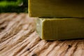 Traditional pure olive oil soap from greece Royalty Free Stock Photo