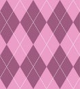 Traditional Purple Pink Rhombus Seamless Pattern Design