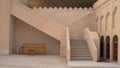 Traditional qatari house exterior at the national qatar museum Royalty Free Stock Photo