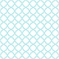 Traditional quatrefoil lattice pattern outline