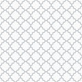 Traditional quatrefoil lattice pattern outline