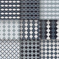 Traditional quatrefoil lattice seamless patterns