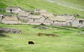 Traditional quechua stone houses