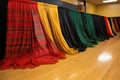 traditional rafia skirts laid out for kwanzaa dance Royalty Free Stock Photo