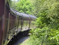 Traditional railway train carriages Royalty Free Stock Photo