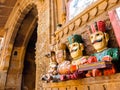 Traditional rajasthani puppets Kathputli in the street shop