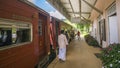 Traditional ralway station in Ella, Uva province, Sri Lanka