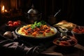 Traditional Ramadan cuisine. preparing delicious festive dishes for the holy month of Ramadan