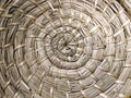 Traditional rattan weave texture wicker, circle weave, spiral weave