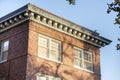 Traditional red bricks building exterior at Tacoma, Washington