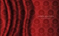 Traditional Red Chinese Silk Satin Fabric Cloth Background garden point leaf flower