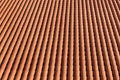 Traditional red clay roof tiles background Royalty Free Stock Photo