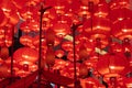 Traditional red lanterns for Chinese new year Chunjie. Festival in Shanghai Royalty Free Stock Photo