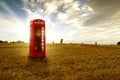 Traditional red telephone booth