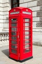 Traditional red telephone booth in London Royalty Free Stock Photo