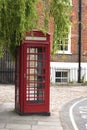 Traditional red telephone box Royalty Free Stock Photo