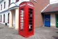 Traditional red telephone box Royalty Free Stock Photo