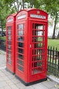 Traditional Red Telephone Box, London Royalty Free Stock Photo