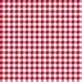 Red Gingham Seamless Pattern