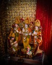 A traditional Indian religious wedding altar