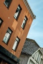 Traditional Residential Apartment Building Exterior Downtown Stavanger