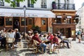 A traditional restaurant in the Butte Montmartre, Paris, France