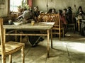 Traditional restaurant scene, Xining, China