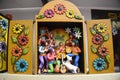 A traditional Peruvian `Retablo` box, a handicraft from the Ayacucho region of Peru