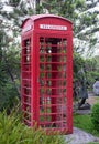 Traditional retro telephone booth Royalty Free Stock Photo