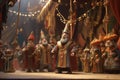 Traditional Reyes Magos puppets and figurines