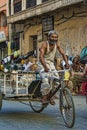 Traditional Rickshaw Drivers in Kumartuli,Kolkata,India