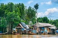 Traditional river house koh klang. Location: Krabi, Thailand.