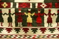 Traditional romanian dance, as a texture