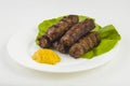 Traditional Romanian food - mici, mititei Royalty Free Stock Photo