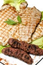 Traditional romanian grilled meat Royalty Free Stock Photo