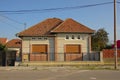 Traditional Romanian house along a street in the village of Aurel Vlaicu