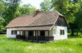 Traditional Romanian house - Banat village ethnographic museum Royalty Free Stock Photo