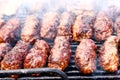 Traditional Romanian Mici barbeque Royalty Free Stock Photo