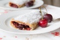 Traditional romanian and moldovan dessert with sour cherries - i