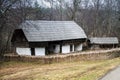 Traditional romanian peasant house in ASTRA National Museum Complex, Sibiu, Romania. Royalty Free Stock Photo