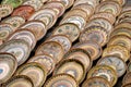 Traditional romanian pottery plates Royalty Free Stock Photo