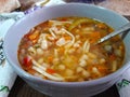 Romanian vegetarian bean soup. Ciorba de Fasole